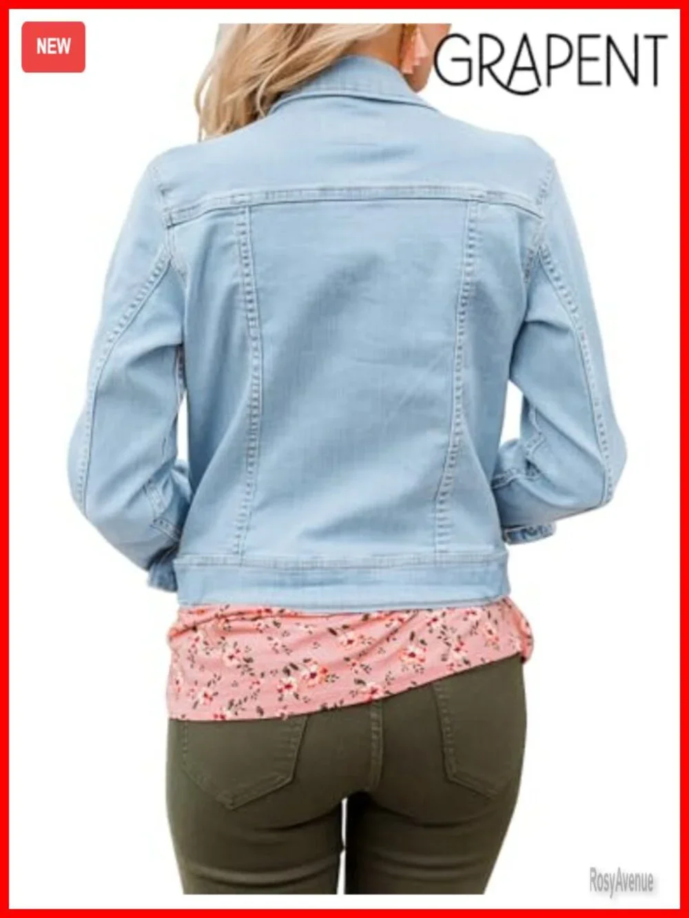 Women's Basic Button Down Long Sleeve Stretchy Jean Trucker Denim Jacket